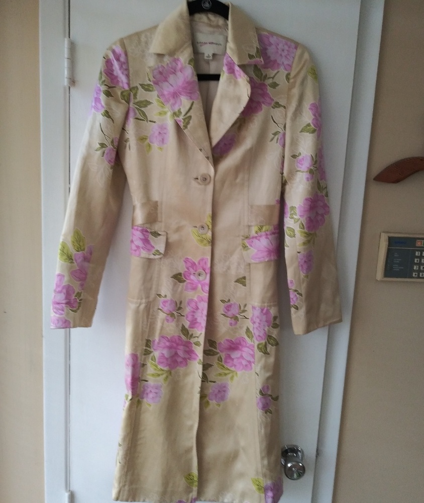 Banana Republic Silk Floral Coat